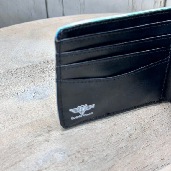 NIB Spongebob Mens Billfold Wallet SIKE Rainbow Tie Dye Nickleodeon Buckle Down - Picture 5 of 10